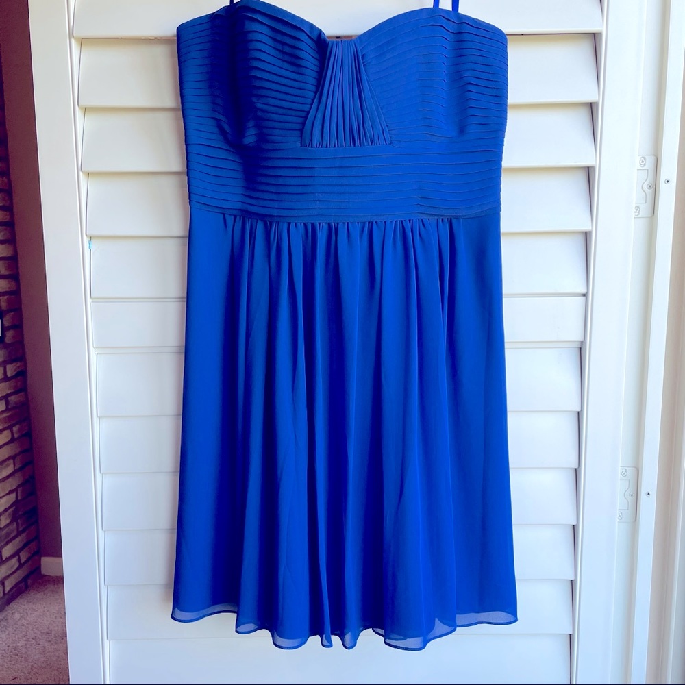 Blue BCBG strapless short dress BRAND NEW